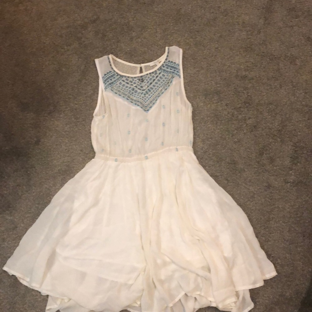 White flowy dress